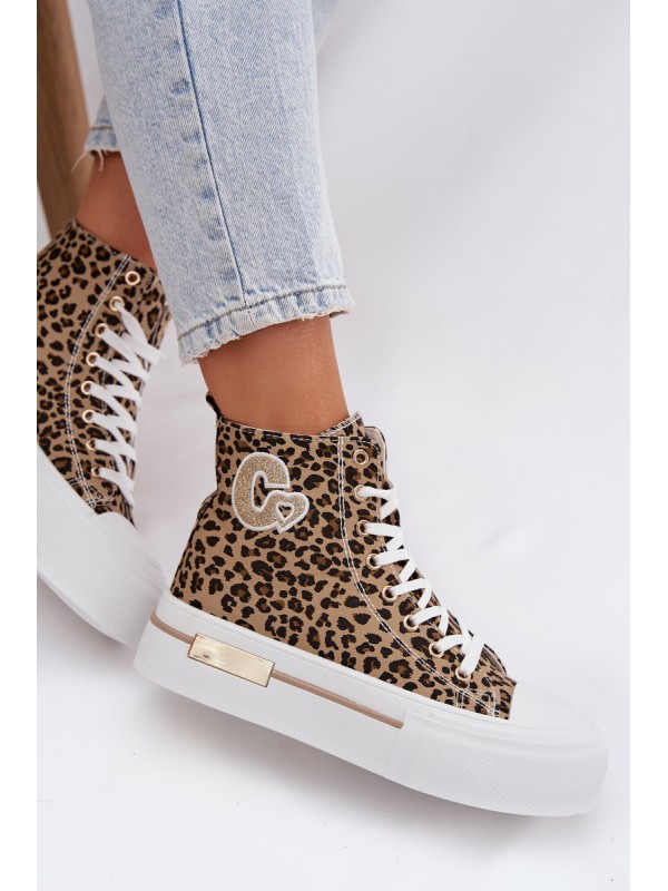 Women's Platform Sneakers Leopard Print Meloria