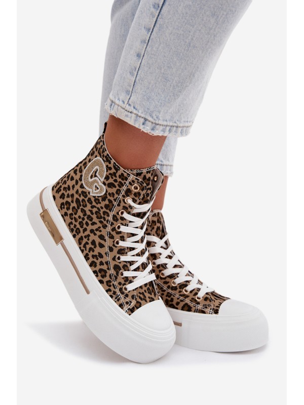 Women's Platform Sneakers Leopard Print Meloria