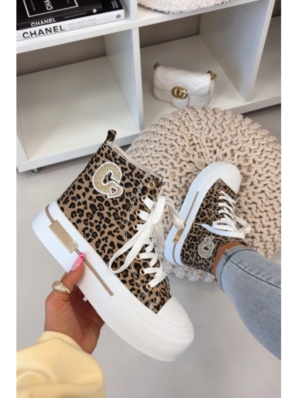 Women's Platform Sneakers Leopard Print Meloria