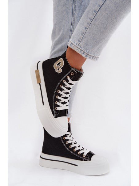 Women s Platform Sneakers Black Meloria