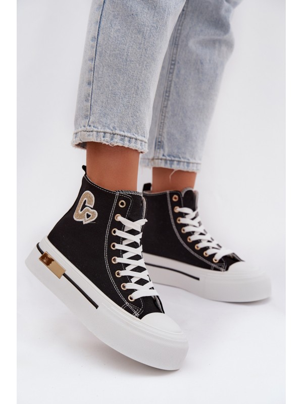 Women s Platform Sneakers Black Meloria 2