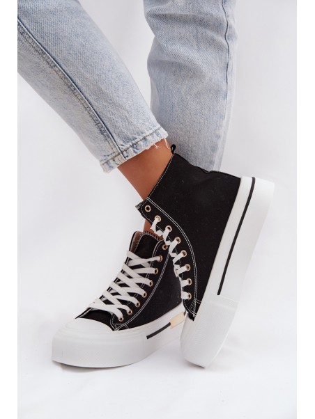 Women s Platform Sneakers Black Meloria