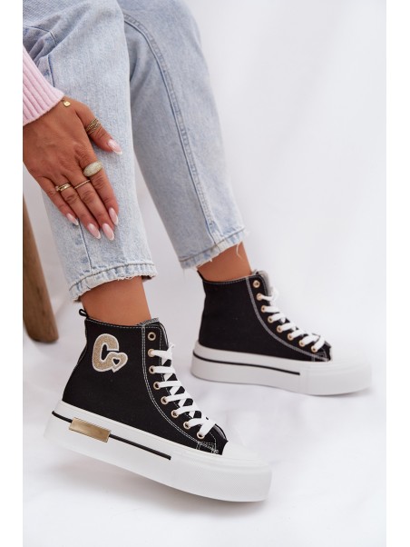 Women s Platform Sneakers Black Meloria