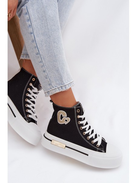 Women s Platform Sneakers Black Meloria