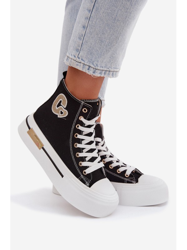 Women s Platform Sneakers Black Meloria