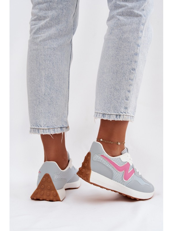 Women's Blue Platform Sneakers Janelora