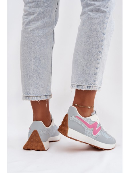 Women's Blue Platform Sneakers Janelora