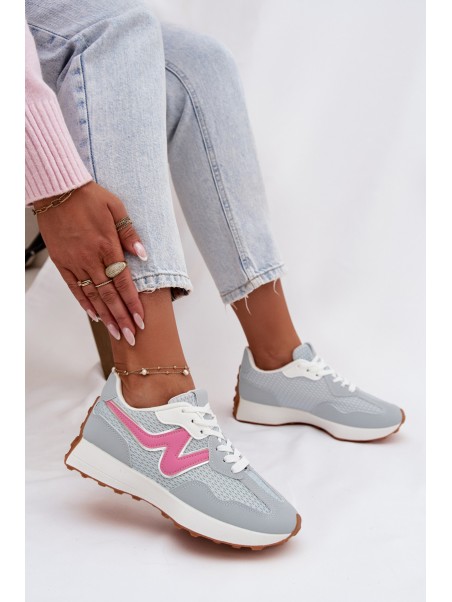 Women's Blue Platform Sneakers Janelora