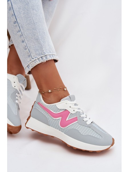 Women's Blue Platform Sneakers Janelora