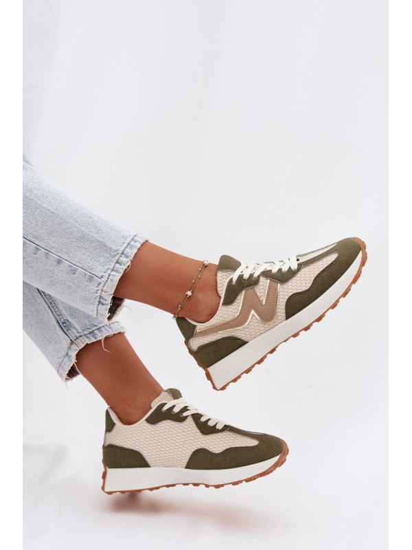 Women's Sports Shoes On Platform Green Janelora