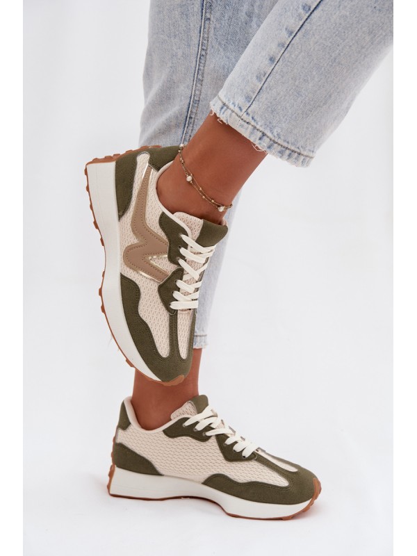 Women's Sports Shoes On Platform Green Janelora