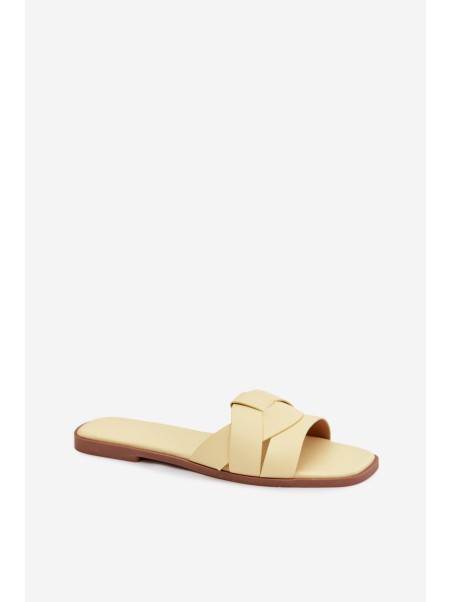 Women's Flat Yellow Strappy Sandals Marissae