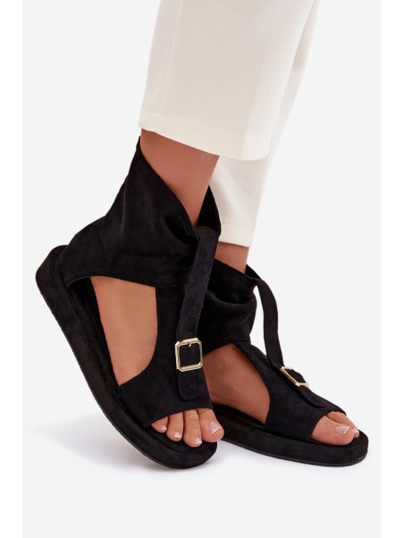 Women's Sandals With Upper Black Coralya