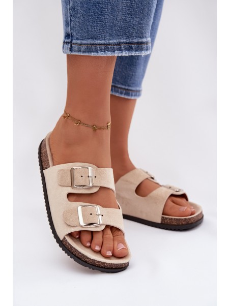 Women's Light Beige Slides Oliena