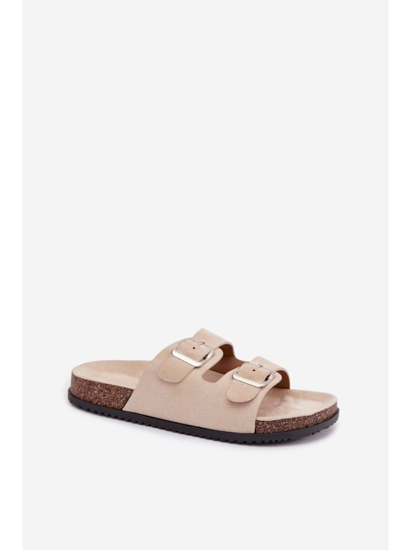 Women's Light Beige Slides Oliena