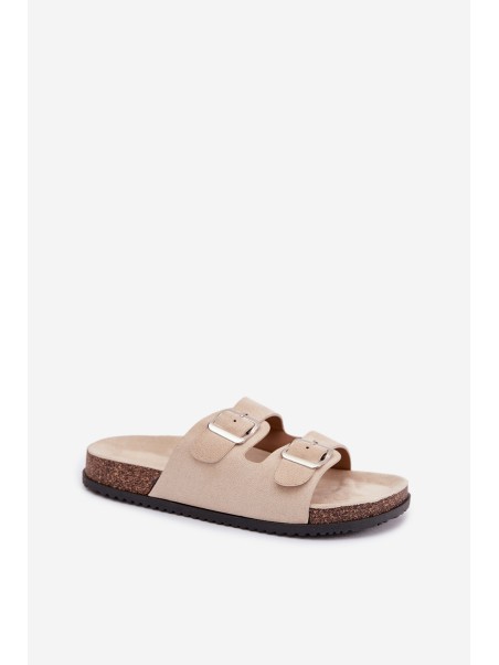 Women's Light Beige Slides Oliena
