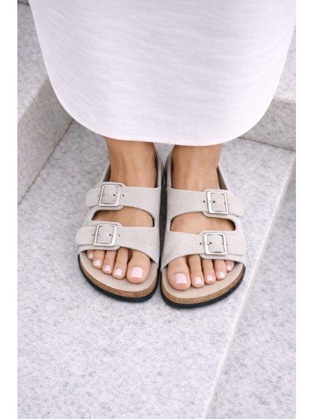 Women's Light Beige Slides Oliena