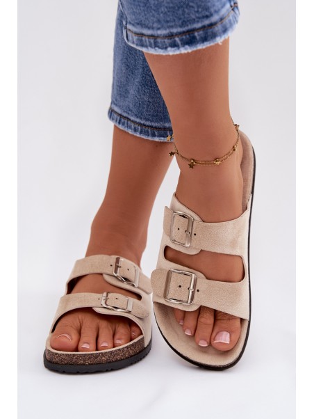 Women's Light Beige Slides Oliena