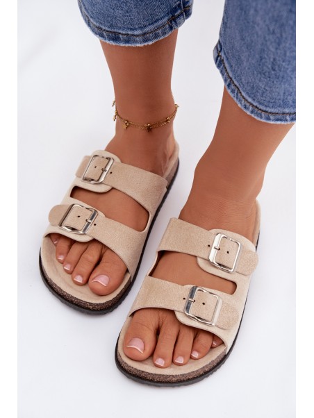 Women's Light Beige Slides Oliena