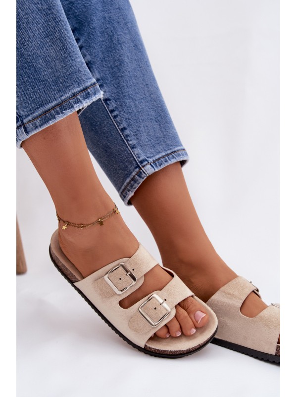 Women's Light Beige Slides Oliena