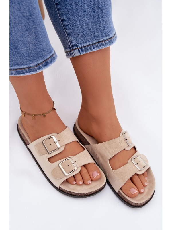 Women's Light Beige Slides Oliena