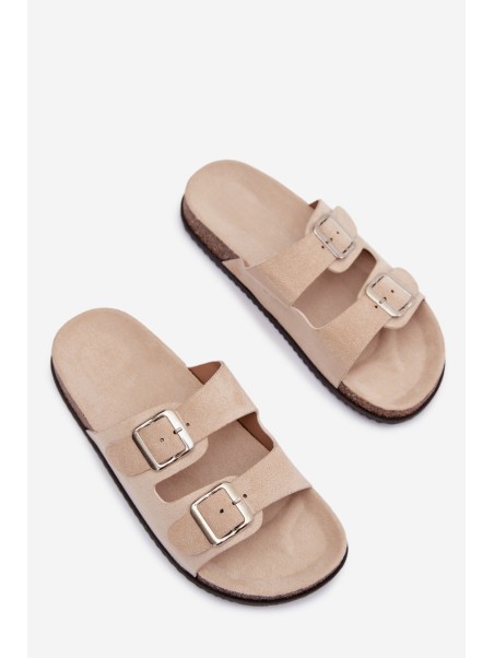 Women's Light Beige Slides Oliena