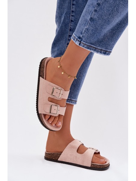 Women's Light Pink Oliena Slides