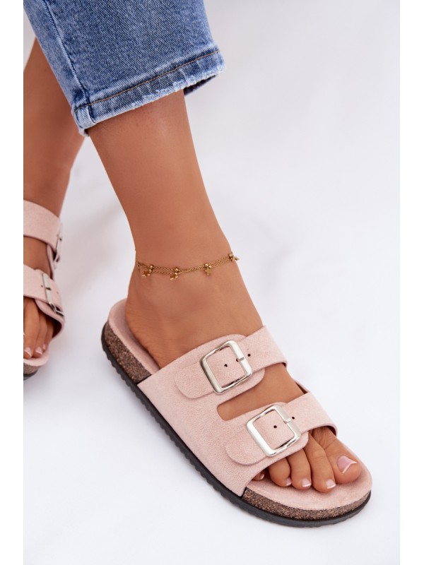 Women's Light Pink Oliena Slides