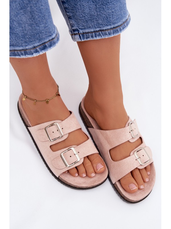 Women's Light Pink Oliena Slides
