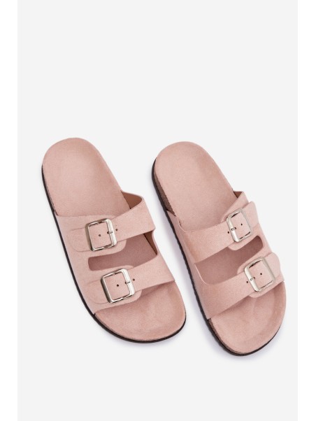 Women's Light Pink Oliena Slides