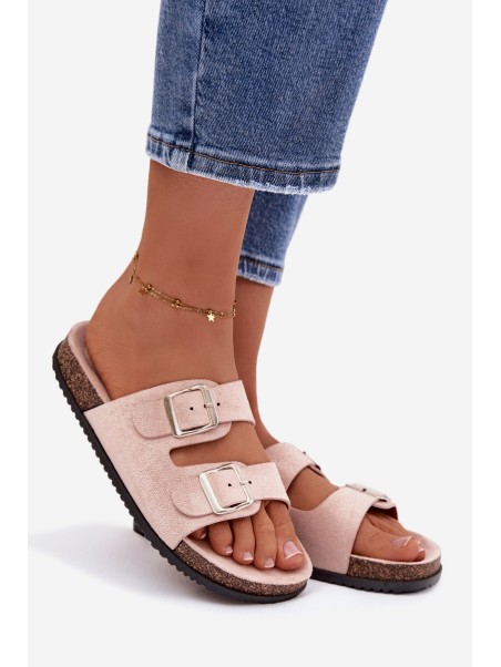 Women's Light Pink Oliena Slides