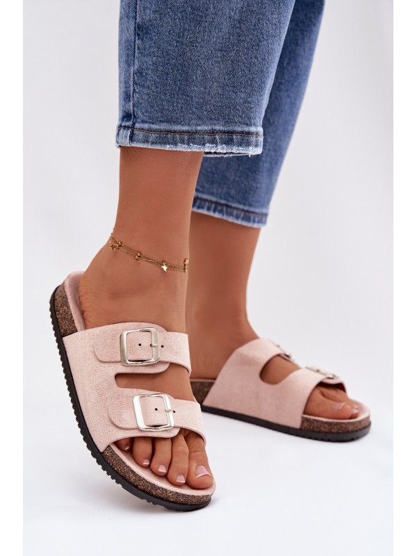 Women's Light Pink Oliena Slides