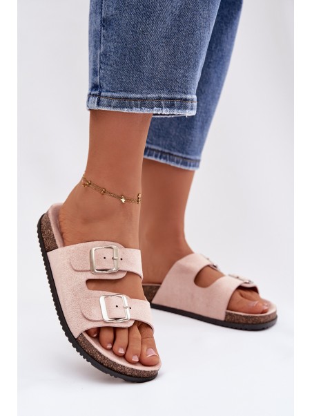 Women's Light Pink Oliena Slides