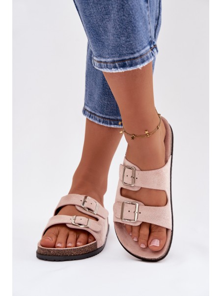 Women's Light Pink Oliena Slides