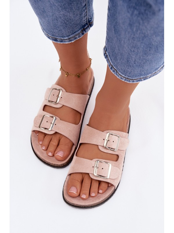 Women's Light Pink Oliena Slides