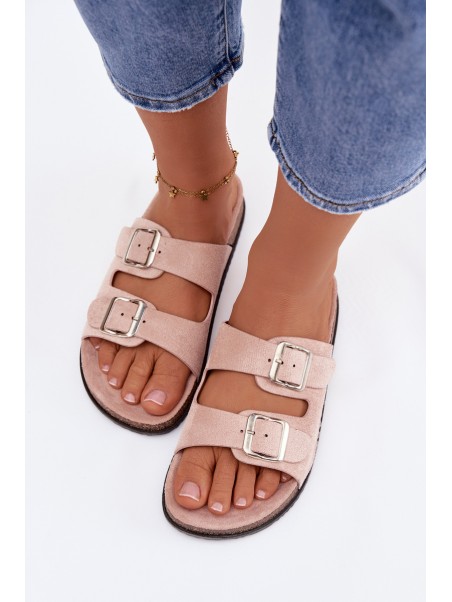 Women's Light Pink Oliena Slides
