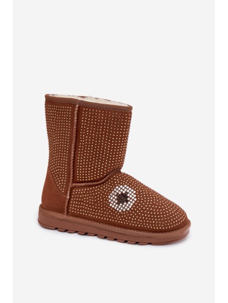 Decorated High Women's Snow Boots Camel Galivra