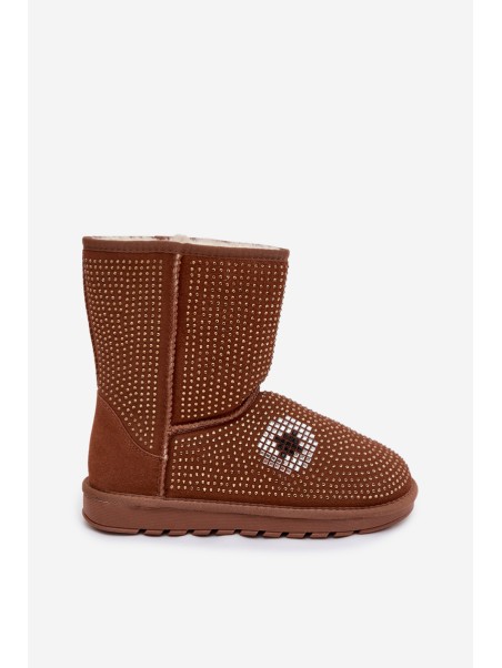 Decorated High Women's Snow Boots Camel Galivra