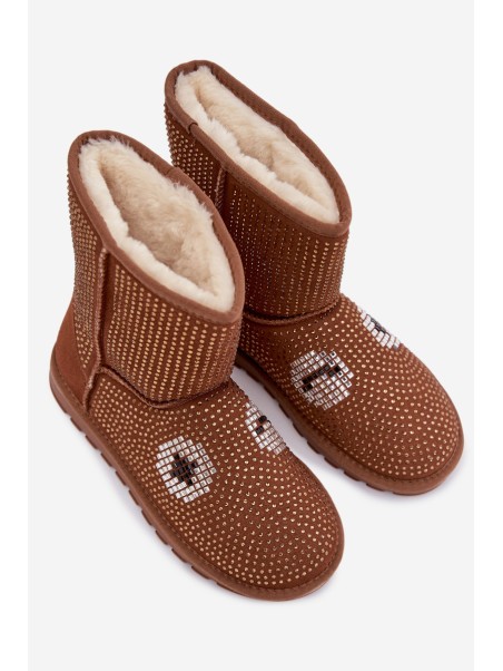 Decorated High Women's Snow Boots Camel Galivra