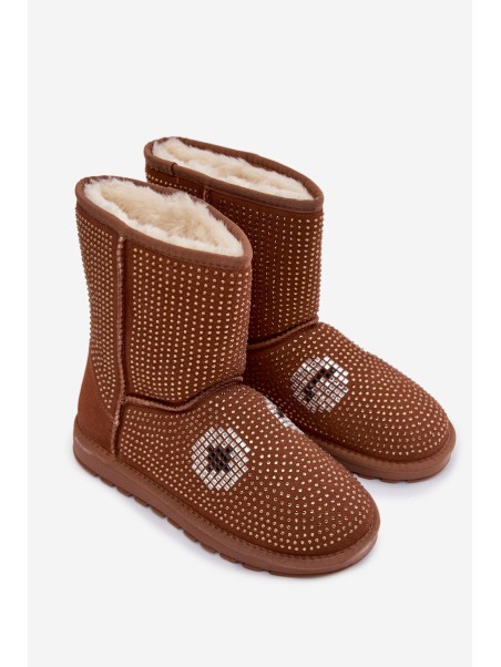 Decorated High Women's Snow Boots Camel Galivra