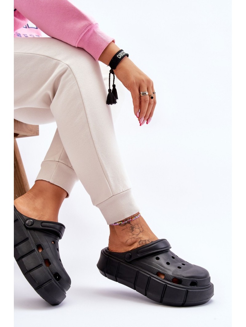 Moteriška putplasčio platforma Crocs Black Beckett