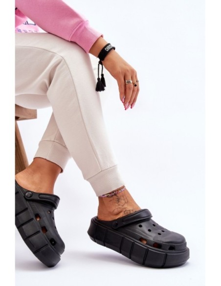 Moteriška putplasčio platforma Crocs Black Beckett