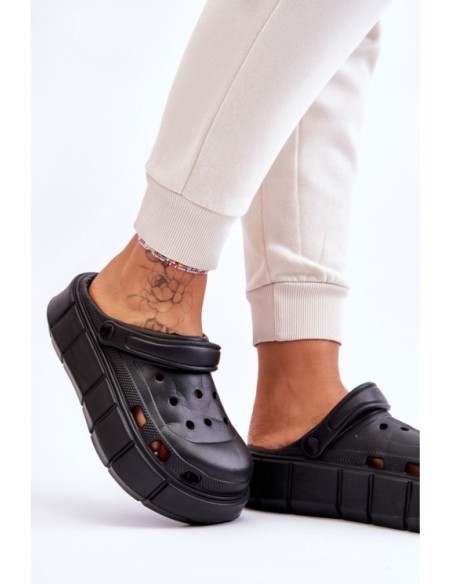 Moteriška putplasčio platforma Crocs Black Beckett