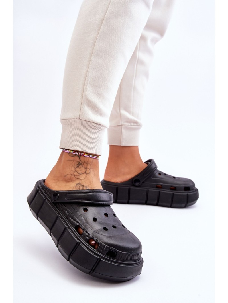 Moteriška putplasčio platforma Crocs Black Beckett