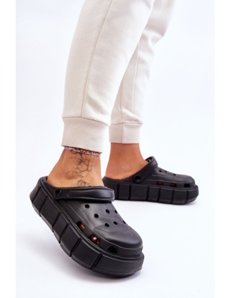 Moteriška putplasčio platforma Crocs Black Beckett