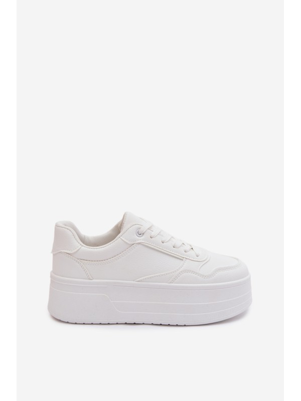 Women's Sneakers With Chunky Platform White Feressa