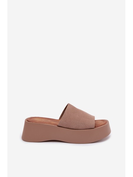 Women's Platform Sandals Dark Beige Liorisse