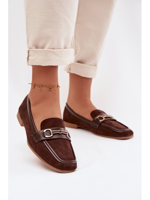 Women's Loafers With Decoration Brown Palerina 2