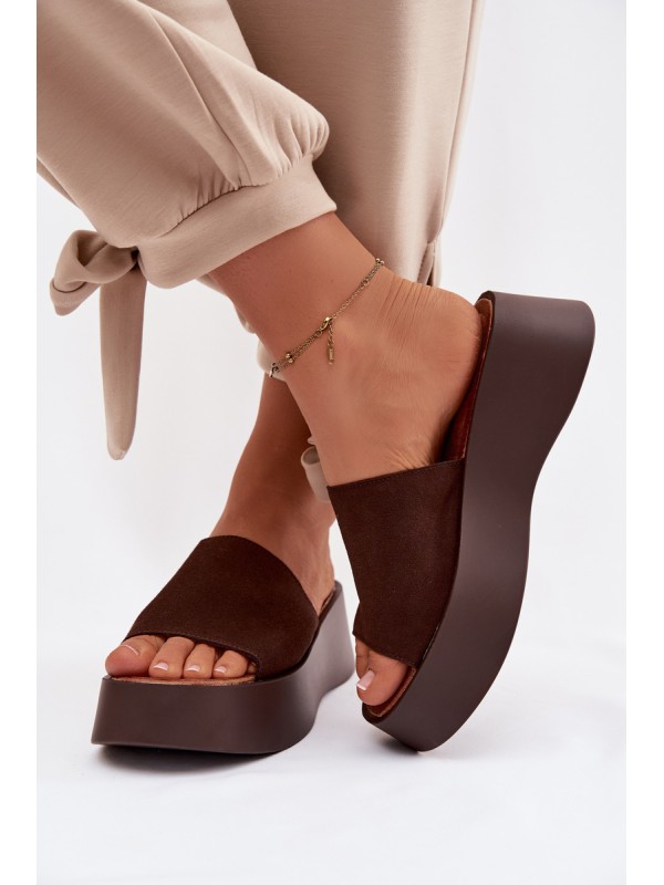 Women's Platform Sandals Chocolate Liorisse