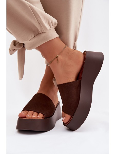 Women's Platform Sandals Chocolate Liorisse